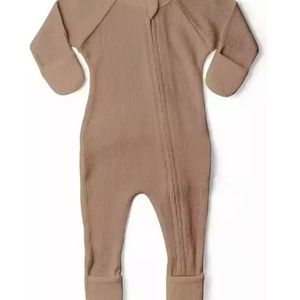 Goumi thermal footie/footed sleeper in color natural 3-6 mo